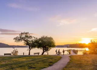 Parc Belcarra au coucher du soleil