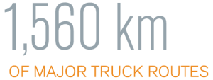 Truck routes infographic